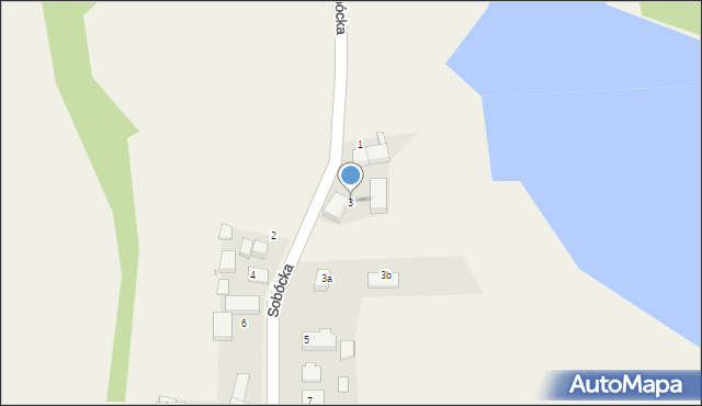 Maniów, Sobócka, 3, mapa Maniów