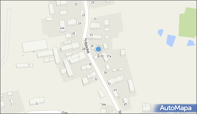 Maniów, Sobócka, 37, mapa Maniów