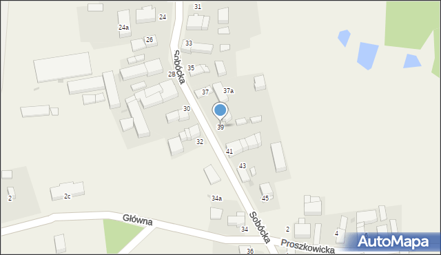 Maniów, Sobócka, 39, mapa Maniów