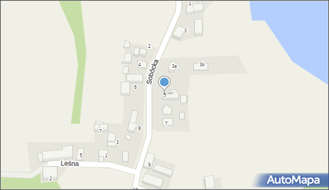 Maniów, Sobócka, 5, mapa Maniów