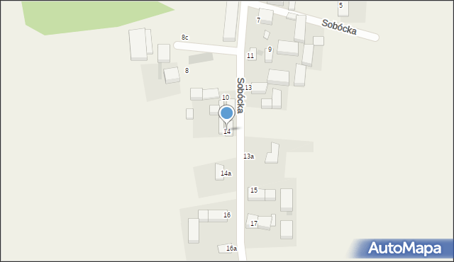 Maniów Wielki, Sobócka, 14, mapa Maniów Wielki