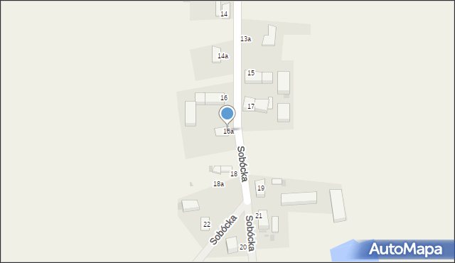 Maniów Wielki, Sobócka, 16a, mapa Maniów Wielki