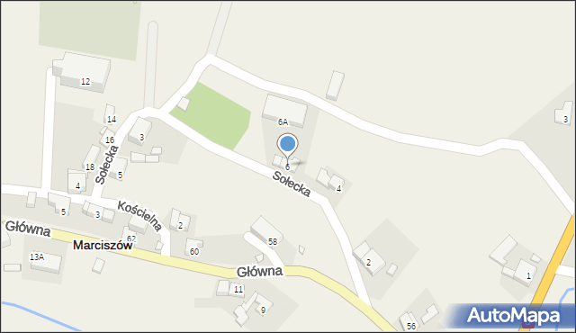 Marciszów, Sołecka, 6, mapa Marciszów