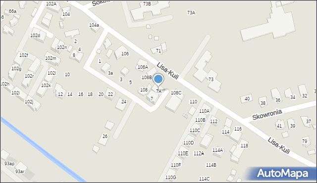 Marki, Solskiego Ludwika, 7A, mapa Marki