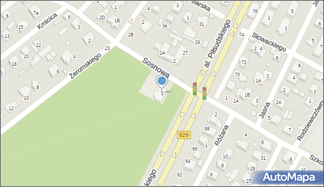 Marki, Sosnowa, 1, mapa Marki