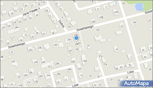 Marki, Sowińskiego Józefa, gen., 10P, mapa Marki