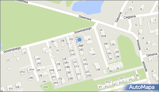 Marki, Sowińskiego Józefa, gen., 22EB, mapa Marki