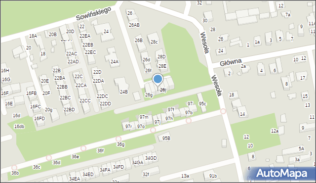 Marki, Sowińskiego Józefa, gen., 26i, mapa Marki