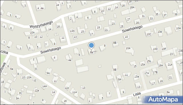 Marki, Sowińskiego Józefa, gen., 6a, mapa Marki