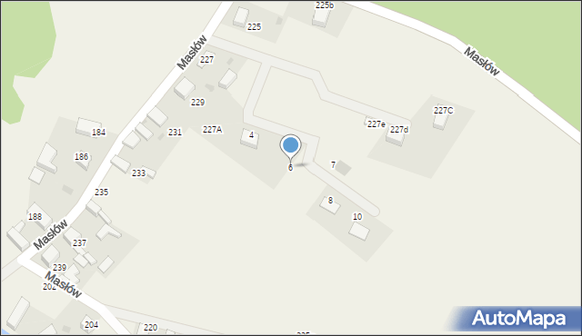 Masłów, Sosnowa, 6, mapa Masłów