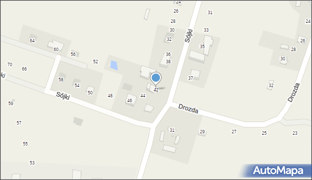 Maszewo, Sójki, 42, mapa Maszewo