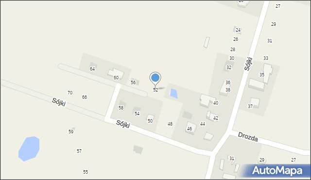 Maszewo, Sójki, 52, mapa Maszewo