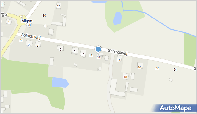 Miąse, Solarzowej Zofii, 14, mapa Miąse