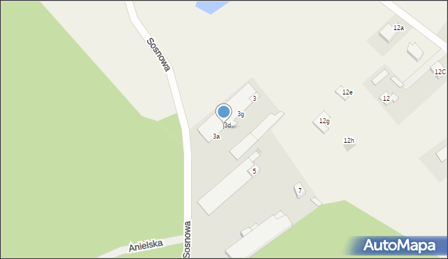 Międzylesie, Sosnowa, 3c, mapa Międzylesie