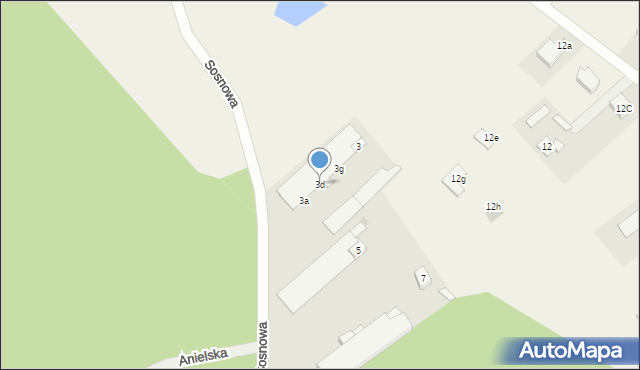 Międzylesie, Sosnowa, 3d, mapa Międzylesie