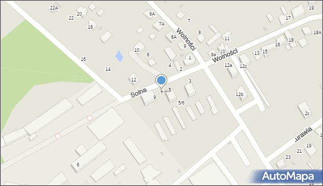 Mikołów, Solna, 7, mapa Mikołów