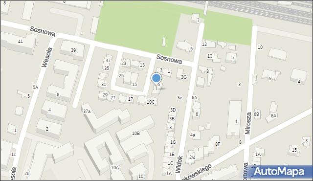 Mińsk Mazowiecki, Sosnowa, 7, mapa Mińsk Mazowiecki