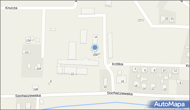 Młodzieszyn, Sochaczewska, 20A, mapa Młodzieszyn