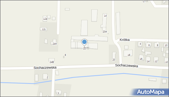 Młodzieszyn, Sochaczewska, 22, mapa Młodzieszyn