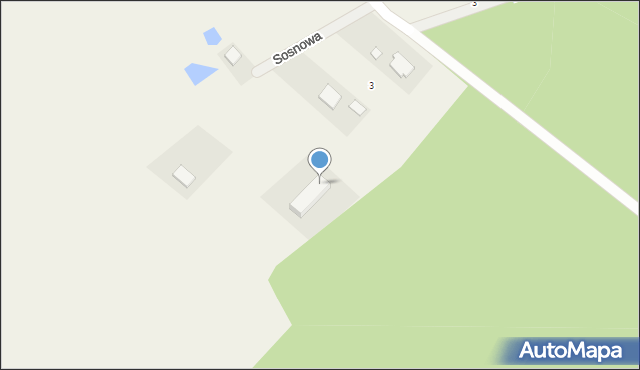 Morzęcin Mały, Sosnowa, 7, mapa Morzęcin Mały