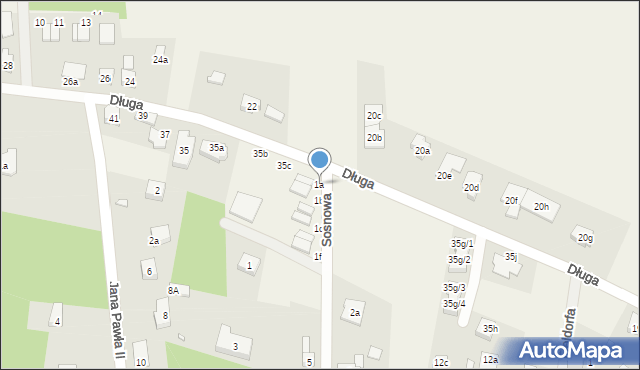 Morzyczyn, Sosnowa, 1a, mapa Morzyczyn