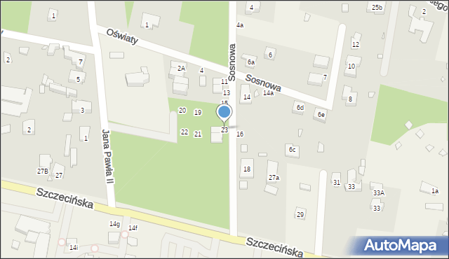 Morzyczyn, Sosnowa, 23, mapa Morzyczyn