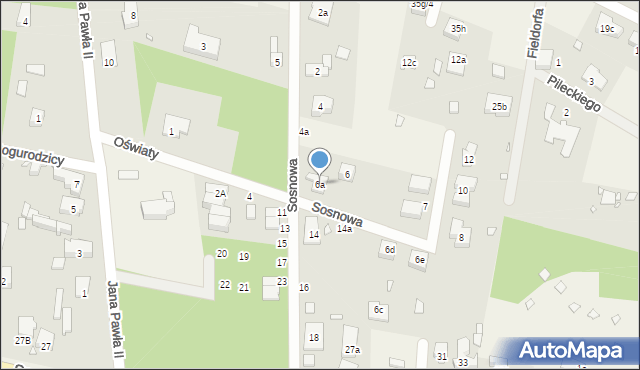 Morzyczyn, Sosnowa, 6a, mapa Morzyczyn
