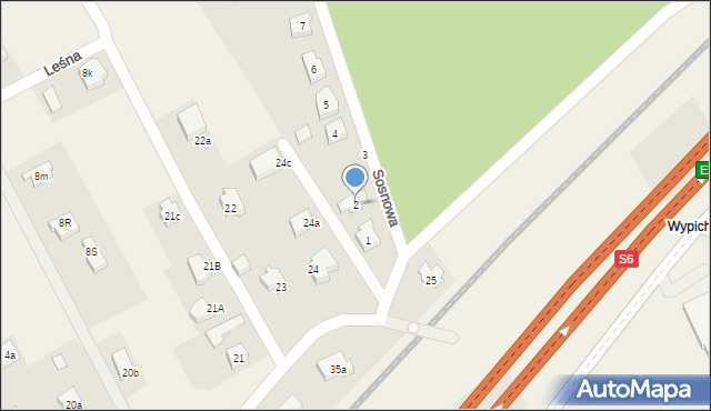 Mosty, Sosnowa, 2, mapa Mosty