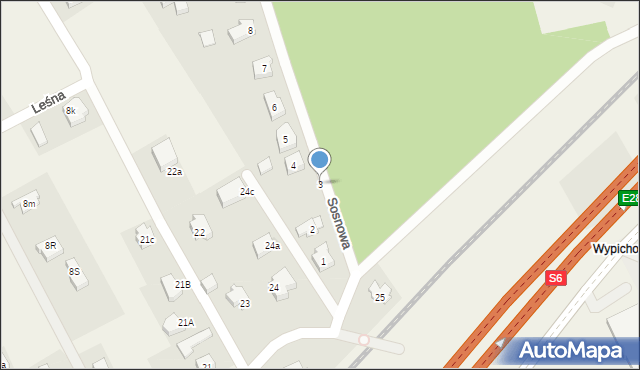 Mosty, Sosnowa, 3, mapa Mosty