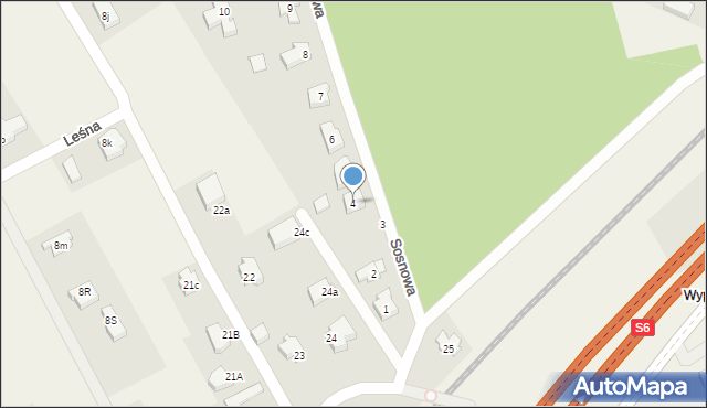 Mosty, Sosnowa, 4, mapa Mosty