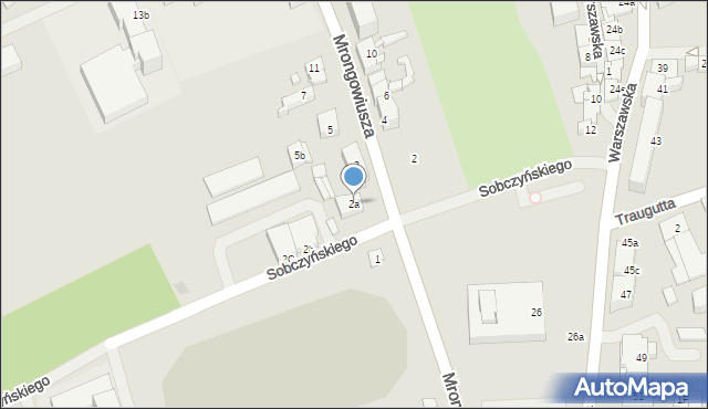 Mrągowo, Sobczyńskiego Piotra, 2a, mapa Mrągowo