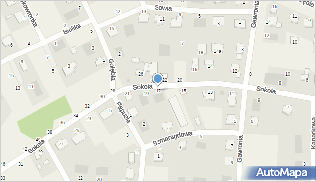 Murowaniec, Sokola, 17, mapa Murowaniec