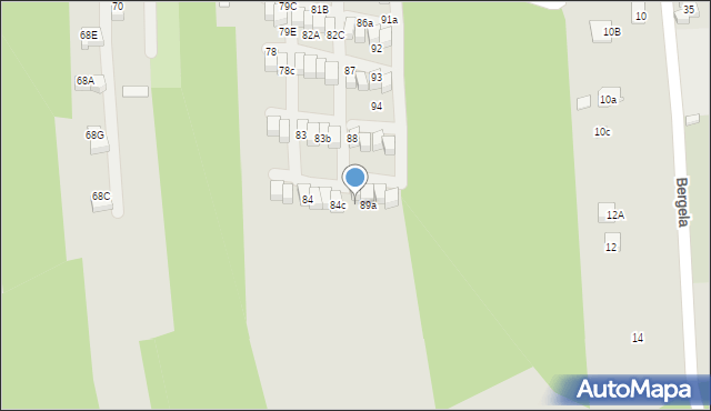 Myślenice, Solidarności, 89, mapa Myślenice