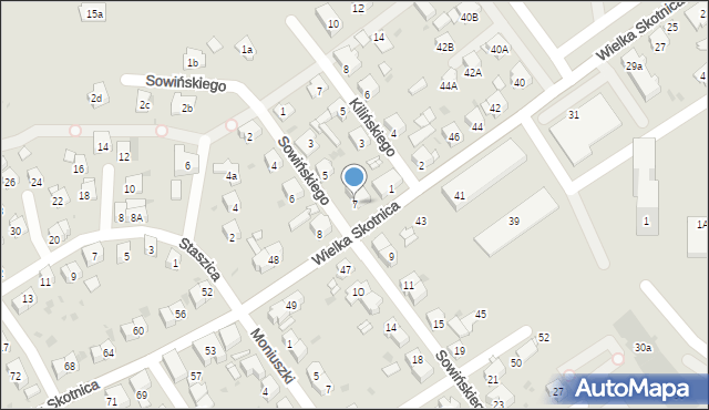 Mysłowice, Sowińskiego Józefa, gen., 7, mapa Mysłowice