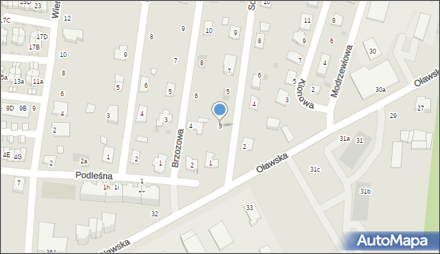 Namysłów, Sosnowa, 3, mapa Namysłów