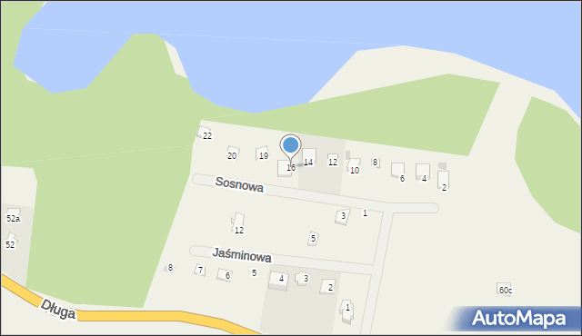 Narty, Sosnowa, 16, mapa Narty