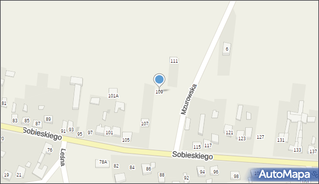 Niegowa, Sobieskiego, 109, mapa Niegowa