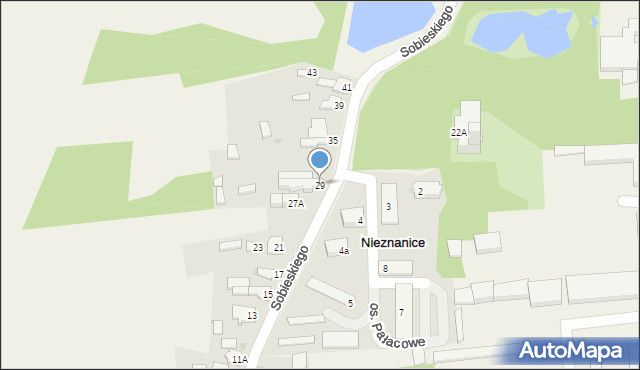 Nieznanice, Sobieskiego, 29, mapa Nieznanice