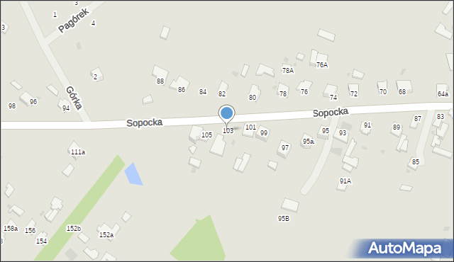 Nisko, Sopocka, 103, mapa Nisko