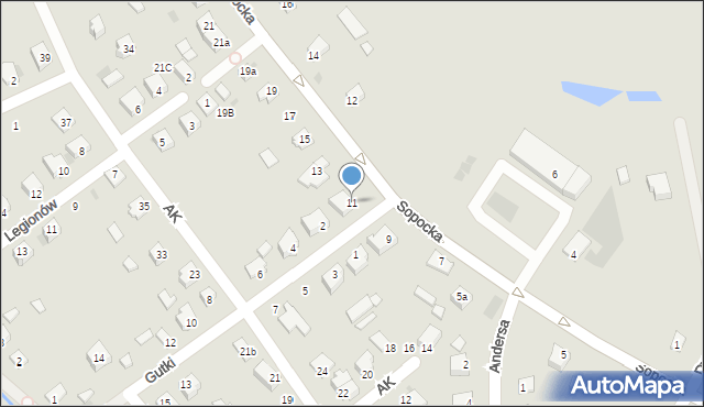 Nisko, Sopocka, 11, mapa Nisko