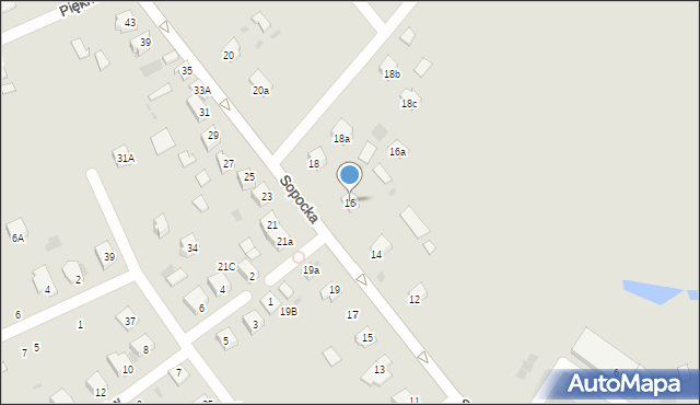 Nisko, Sopocka, 16, mapa Nisko