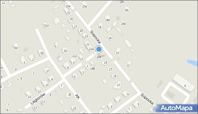 Nisko, Sopocka, 19a, mapa Nisko