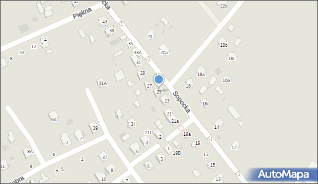 Nisko, Sopocka, 25, mapa Nisko