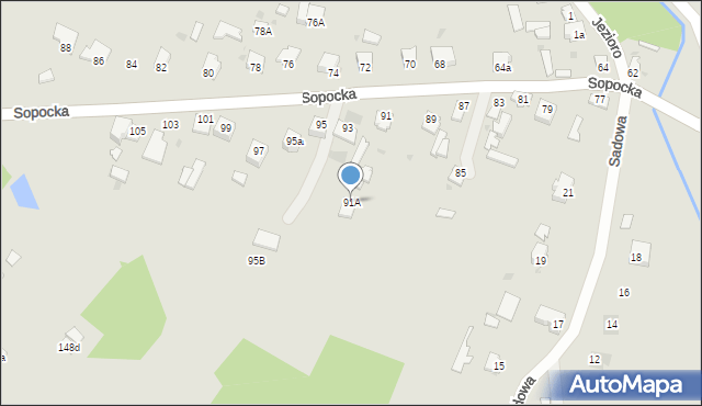 Nisko, Sopocka, 91A, mapa Nisko