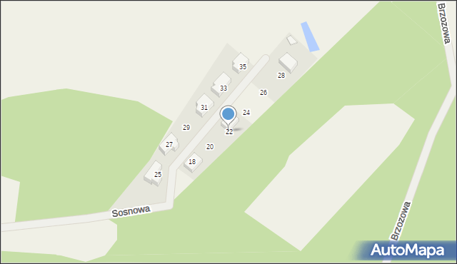 Nochowo, Sosnowa, 22, mapa Nochowo