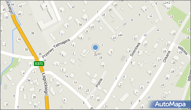 Nowa Dęba, Sosnowa, 21, mapa Nowa Dęba