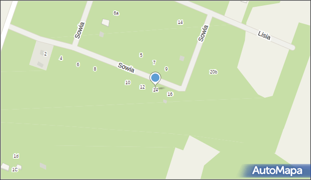 Nowa Łuka, Sowia, 14, mapa Nowa Łuka