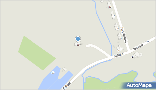 Nowa Ruda, Sokola Józefa, płk., 11, mapa Nowa Ruda
