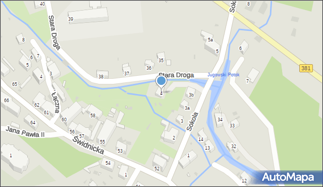 Nowa Ruda, Sokola Józefa, płk., 4, mapa Nowa Ruda