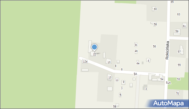 Nowe Chrusty, Sosnowa, 12, mapa Nowe Chrusty